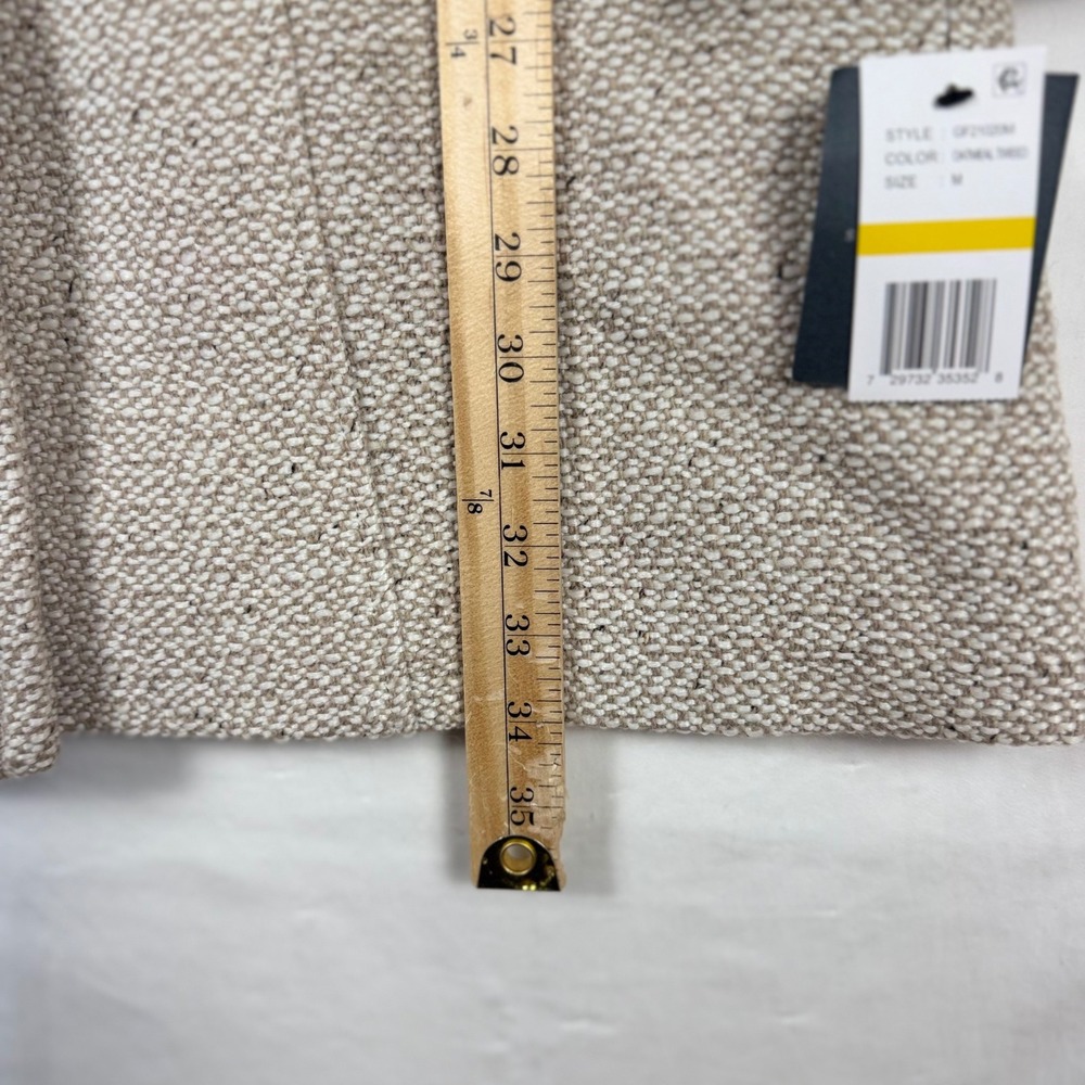 Gallery New York Walker Coat Medium Oatmeal Tweed Wool Blend NWT Chic Old Money - Picture 10 of 11